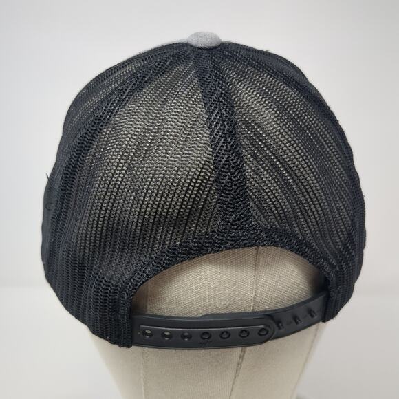 Srvs Snapback Trucker Hat Gray One Size Adjustable Mesh Back Classics Yupoong - Picture 6 of 9